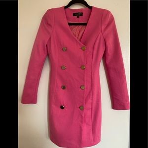 Vintage hot pink blazer dress